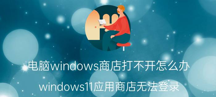 电脑windows商店打不开怎么办 windows11应用商店无法登录？